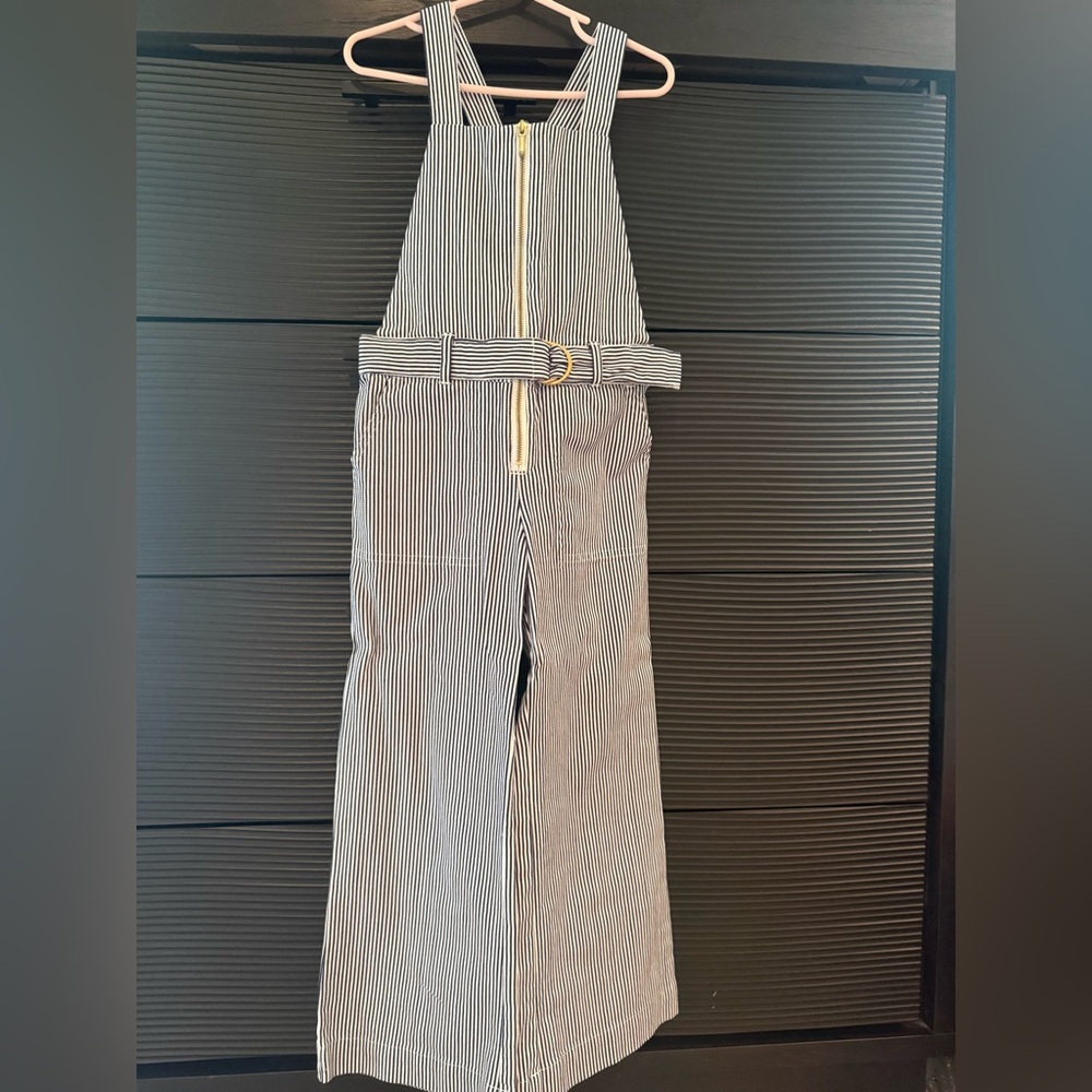 Janie and Jack Striped Black and White Jumpsuit